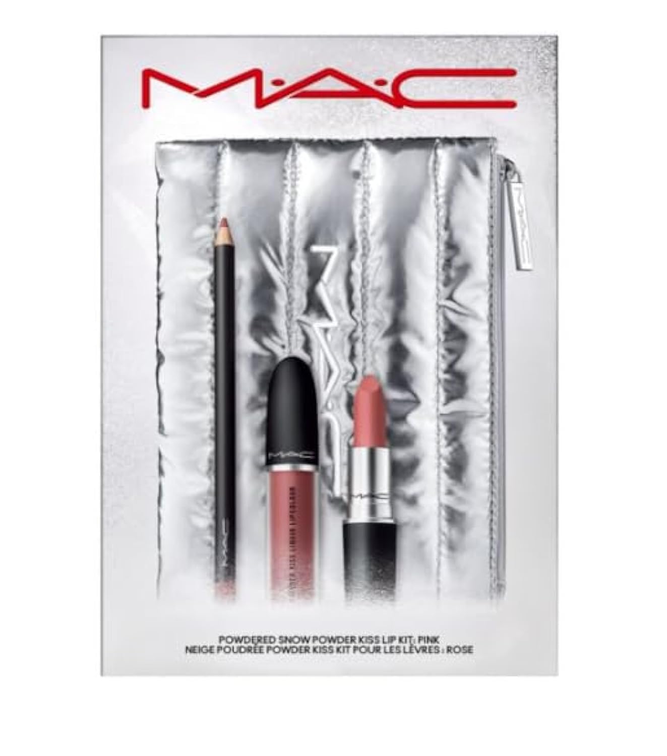 Amazon.com : M.A.C Powdered Snow Powder Kiss Lip Kit - Pink